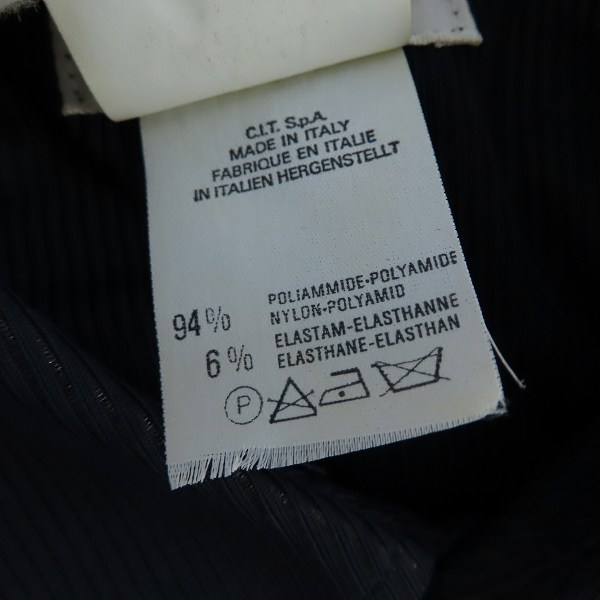 実際に弊社で買取させて頂いたGIORGIO ARMANI/ジョルジオアルマーニ ストライプ シースルー ドレスシャツ/Sの画像 4枚目