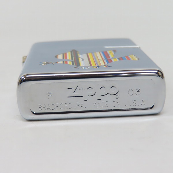 実際に弊社で買取させて頂いたZIPPO/ジッポー Paul Smith/ポールスミス LOVE 鳥 2003年製の画像 3枚目