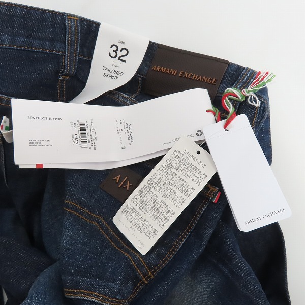 実際に弊社で買取させて頂いた【未使用】ARMANI EXCHANGE/アルマーニエクスチェンジ デニムパンツ J10 SKINNY 3LZJ10 Z1PXZ/32の画像 9枚目