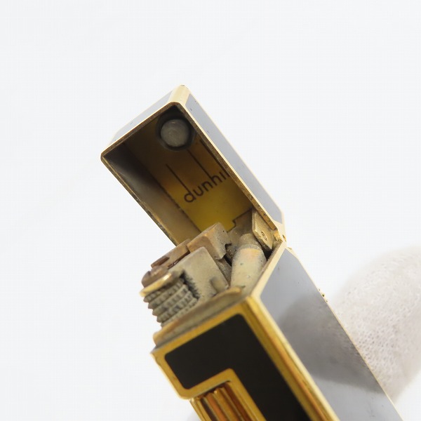 実際に弊社で買取させて頂いた(2) dunhill/ダンヒル サイドローラーガスライター ブラック×ゴールドの画像 6枚目