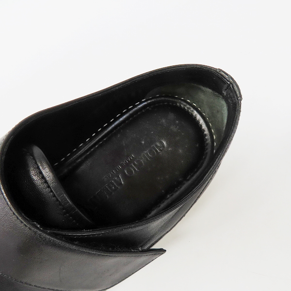 実際に弊社で買取させて頂いたGIORGIO ARMANI/ジョルジオアルマーニ ベルクロ レザーシューズ 42の画像 4枚目