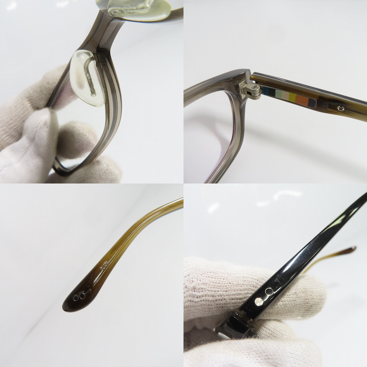 実際に弊社で買取させて頂いたPaul Smith/ポールスミス 眼鏡/メガネフレーム /アイウェア  PS-9455 Col.SMKの画像 7枚目