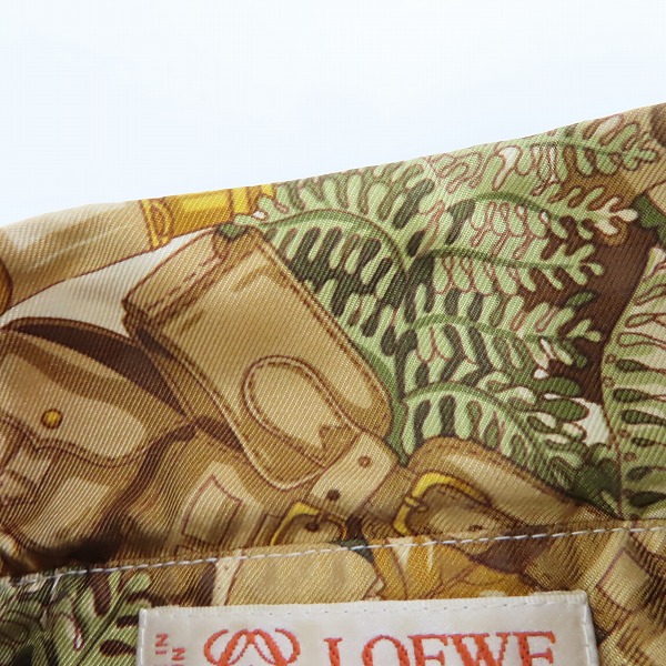 実際に弊社で買取させて頂いたLOEWE/ロエベ 総柄 デザイン L/S 長袖 シャツ Size：40の画像 4枚目