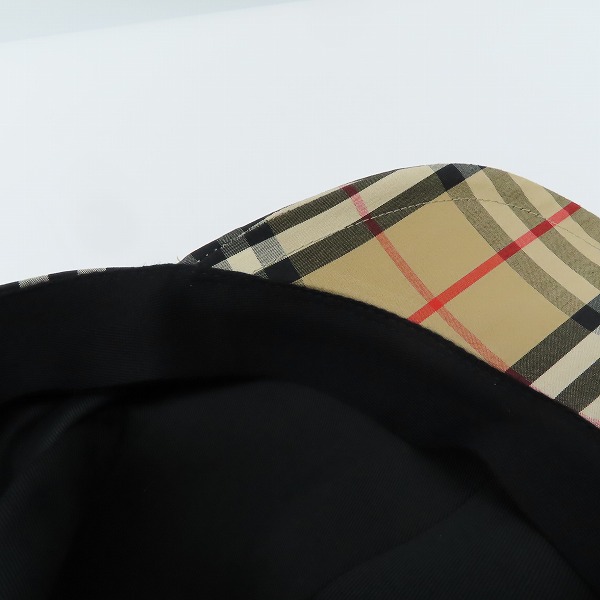 実際に弊社で買取させて頂いたBURBERRY/バーバリー TBロゴ ノバチェック キャップ/Lの画像 9枚目