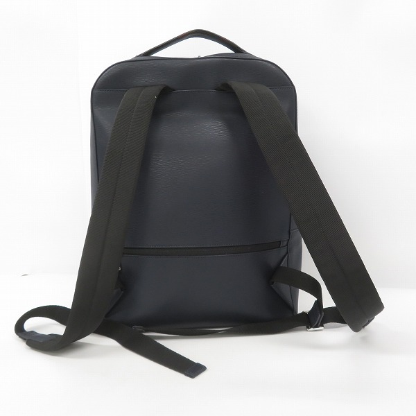 実際に弊社で買取させて頂いたPaul Smith/ポールスミス レザー リュックサック/バックパック ダークネイビーの画像 1枚目