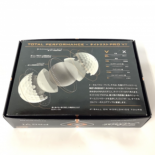 実際に弊社で買取させて頂いた【未使用】Titleist/タイトリスト PRO V1 ゴルフボール 1ダースの画像 3枚目
