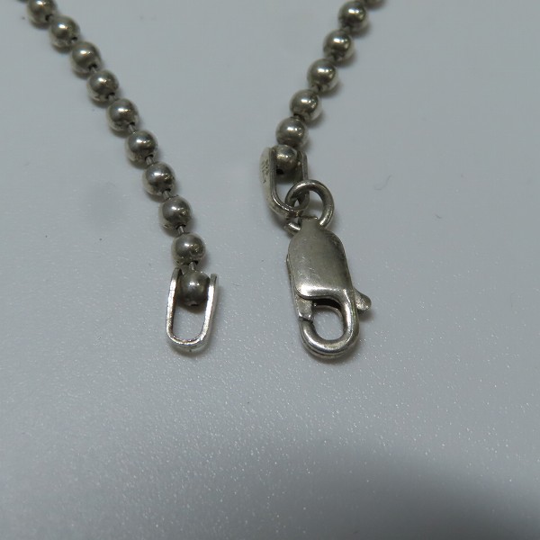 実際に弊社で買取させて頂いたHEAD PORTER/ヘッドポーター スターリングシルバー ドックタグネックレス 社外チェーン付きの画像 6枚目