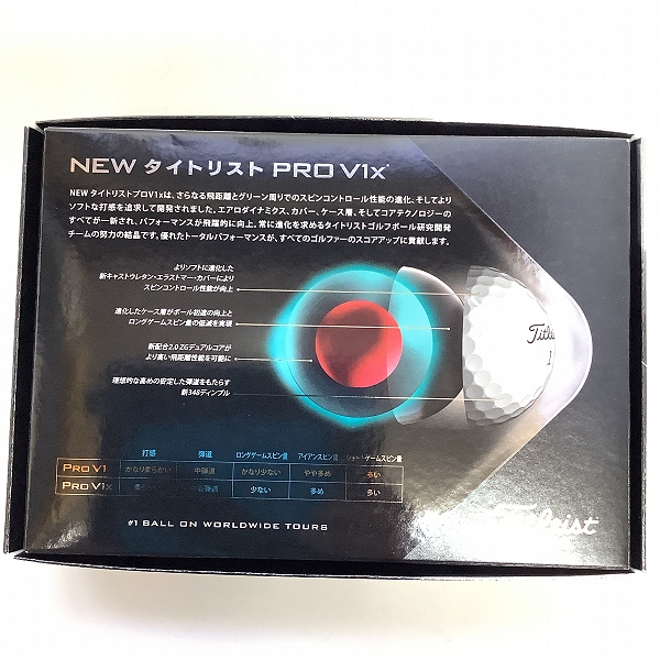 実際に弊社で買取させて頂いた【未使用】Titleist/タイトリスト PRO V1x ゴルフボール 5.6.7.8 4ダースの画像 3枚目