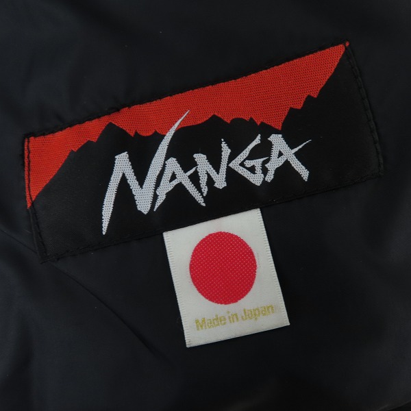 実際に弊社で買取させて頂いたBackChannel×NANGA/バックチャンネル×ナンガ ダウンジャケット ブラック/Mの画像 3枚目