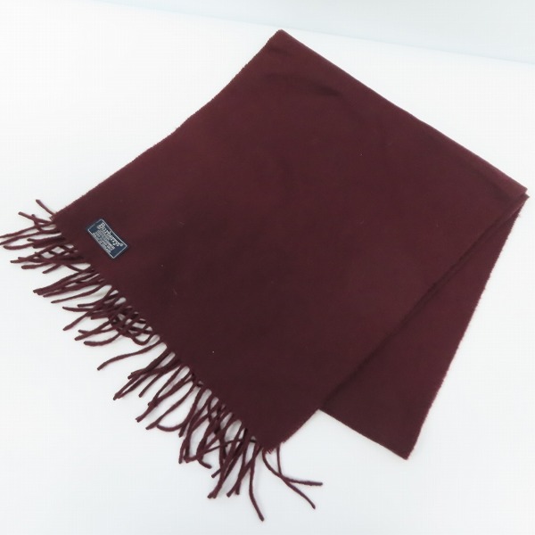 実際に弊社で買取させて頂いたBurberrys/バーバリーズ ロゴ刺繍 カシミヤ マフラー 