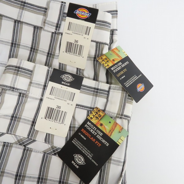実際に弊社で買取させて頂いた【未使用】Dickies/ディッキーズ MULTI USE POCKET SHORTS/マルチユーズ ポケット ショーツ/チェック柄 ハーフパンツ/2点セットの画像 4枚目