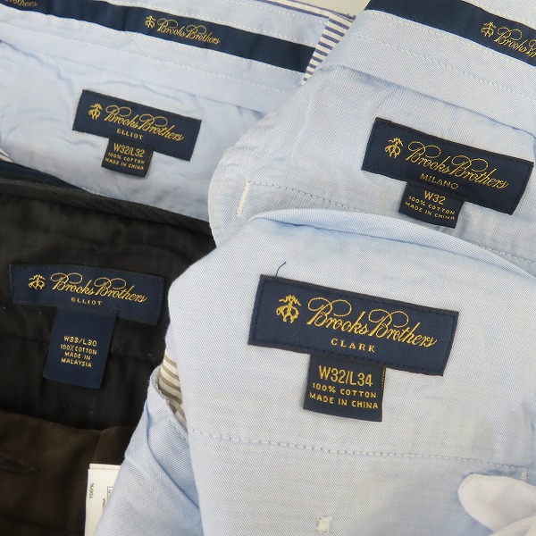 実際に弊社で買取させて頂いたBROOKS BROTHERS/ブルックスブラザーズ コットンパンツ/スラックス 4点セットの画像 3枚目