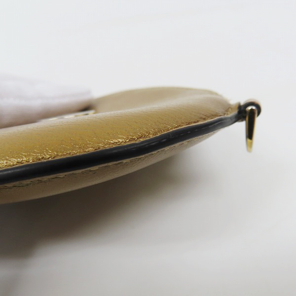 実際に弊社で買取させて頂いたLOEWE/ロエベ  コインケース マスタード 丸型 ボックスロゴの画像 7枚目