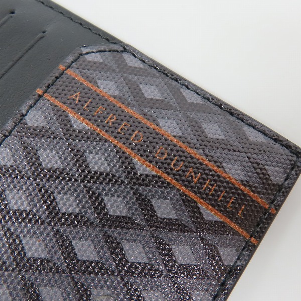 実際に弊社で買取させて頂いたDUNHILL/ダンヒル ラゲッジキャンバス エンジンターン ミニスマートウォレット/カードケースの画像 4枚目