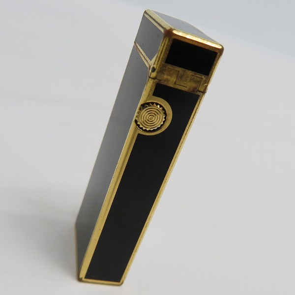 実際に弊社で買取させて頂いた(1) dunhill/ダンヒル サイドローラーガスライター ブラック×ゴールドの画像 4枚目