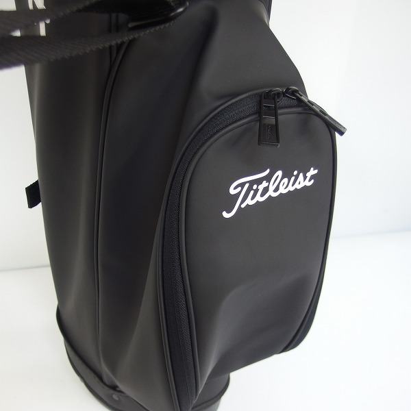 実際に弊社で買取させて頂いたTitleist/タイトリスト TB22SXCEHK コアエッセンシャル 7型 2分割ハーフスタンドバッグ/キャディバッグ ブラックの画像 4枚目