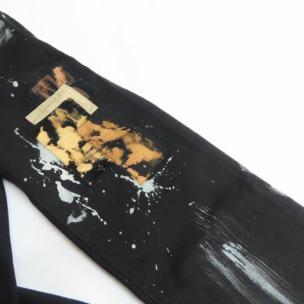 実際に弊社で買取させて頂いたRED EAR/レッドイヤー ポールスミス ペインティングジーンズ/パッチワークデニムパンツ 202602/Mの画像 6枚目