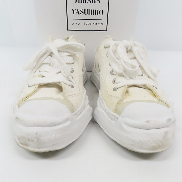 実際に弊社で買取させて頂いたMaison MIHARA YASUHIRO/メゾンミハラヤスヒロ original sole toe cap sneaker LOW スニーカー A05FW702/43