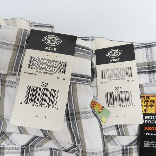 実際に弊社で買取させて頂いた【未使用】Dickies/ディッキーズ MULTI USE POCKET SHORTS/マルチユーズ ポケット ショーツ/チェック柄 ハーフパンツ 2点セットの画像 7枚目