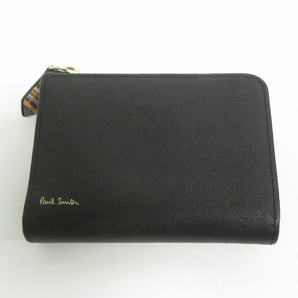 実際に弊社で買取させて頂いたPaul Smith/ポールスミス L字ファスナー レザー PSC784/二つ折りコンパクト財布/ウォレット