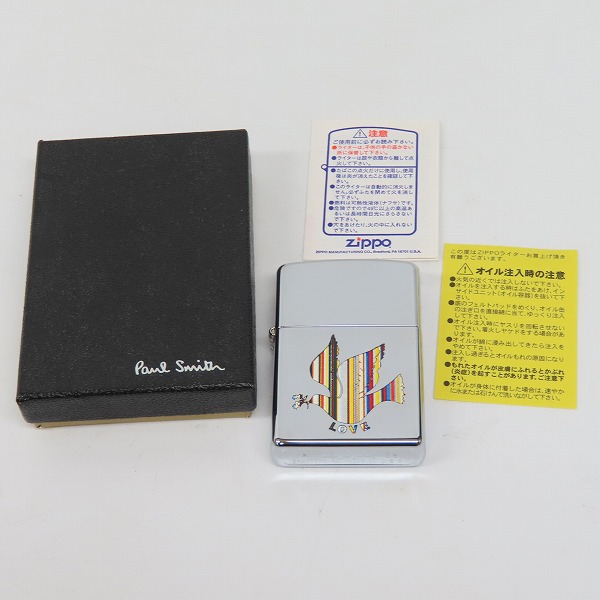 実際に弊社で買取させて頂いたZIPPO/ジッポー Paul Smith/ポールスミス LOVE 鳥 2003年製の画像 6枚目