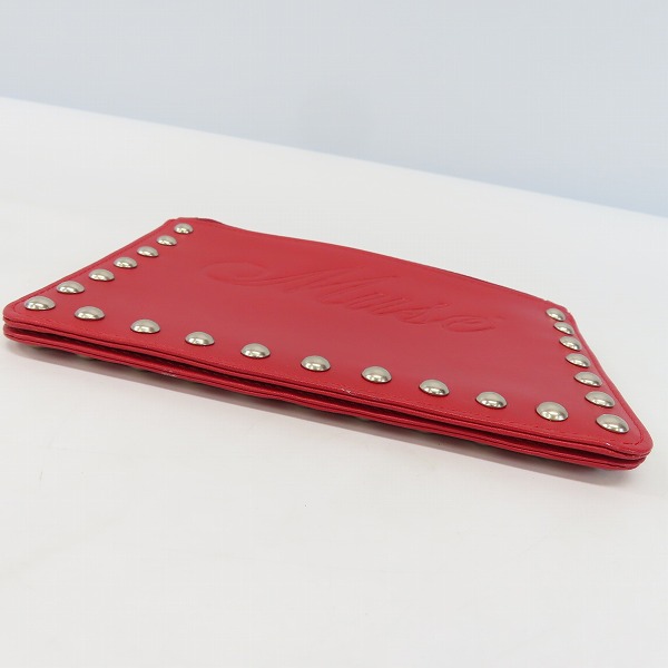 実際に弊社で買取させて頂いたHYSTERICS/ヒステリックス/ヒステリックグラマー レザーポーチ レッドの画像 2枚目