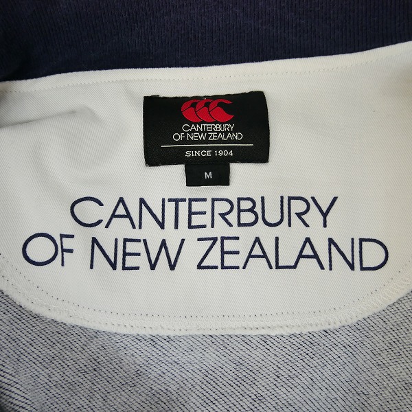 実際に弊社で買取させて頂いたCANTERBURY/カンタベリー ジップアップ スウェット ジャージ ネイビー 6031614P00 /Mの画像 2枚目