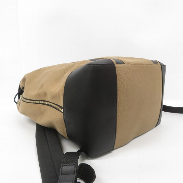 実際に弊社で買取させて頂いたPaul Smith/ポールスミス レザー リュックサック/バックパック ダック地の画像 2枚目