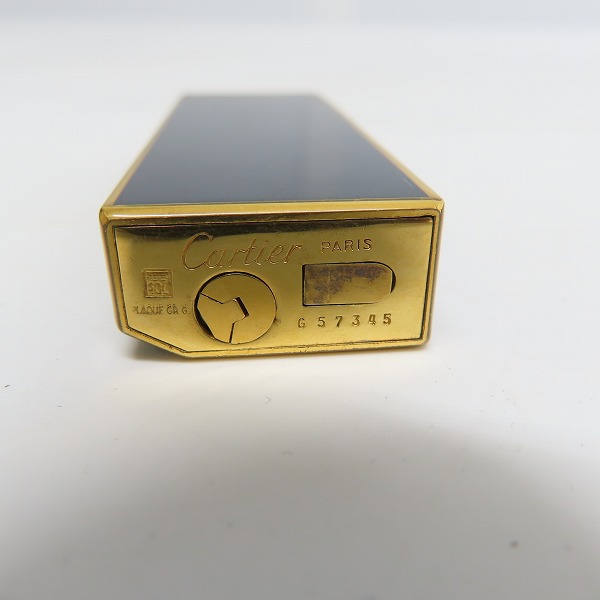 実際に弊社で買取させて頂いたCartier/カルティエ ゴールド × ネイビー ガスライターの画像 2枚目