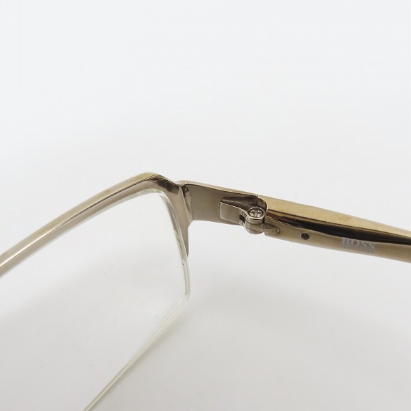 実際に弊社で買取させて頂いたHUGO BOSS/ヒューゴボス チタニウム レンズ度入りメガネフレーム/アイウェア HB11105の画像 5枚目