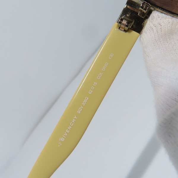 実際に弊社で買取させて頂いたGIVENCHY/ジバンシィ サングラス SGV 306Gの画像 7枚目