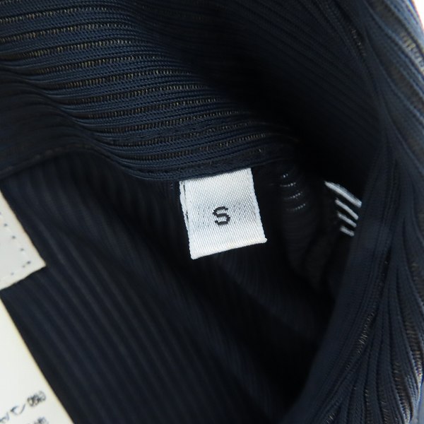 実際に弊社で買取させて頂いたGIORGIO ARMANI/ジョルジオアルマーニ ストライプ シースルー ドレスシャツ/Sの画像 3枚目