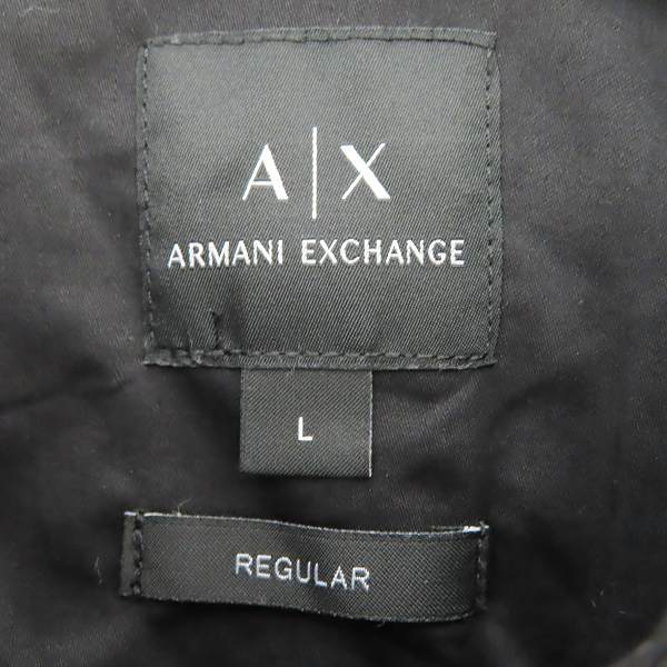 実際に弊社で買取させて頂いたARMANI EXCHANGE/アルマーニエクスチェンジ クラシックカラー ロゴ刺繍長袖シャツ 3LZC10-ZNAUZ/Lの画像 2枚目