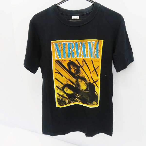 実際に弊社で買取させて頂いたNIRVANA/ニルヴァーナ 2004年 DEAD STOCK/デッドストック ORANGE PHOTO T-SHIRT バンドTシャツ ブラック/S