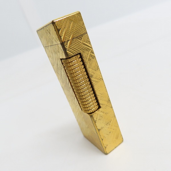 実際に弊社で買取させて頂いたdunhill/ダンヒル サイドローラーガスライター ゴールドの画像 4枚目