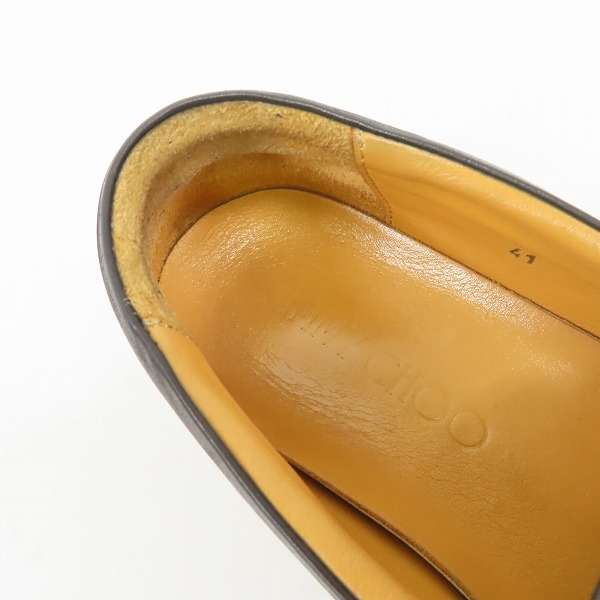 実際に弊社で買取させて頂いたJIMMY CHOO/ジミーチュウ スタースタッズスリッポン スニーカー ブラック/41の画像 4枚目