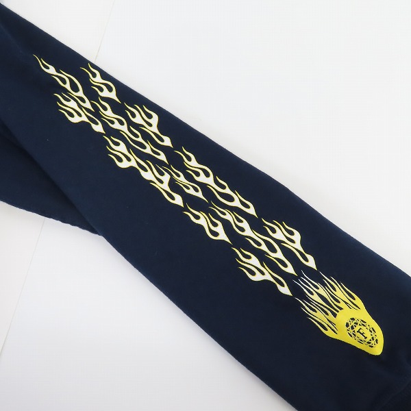 実際に弊社で買取させて頂いた【未使用】THE FLAT HEAD/フラットヘッド FLYING WHEEL プリント ロンＴシャツ/40の画像 7枚目