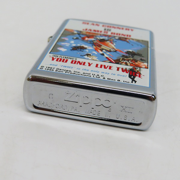 実際に弊社で買取させて頂いたZIPPO/ジッポー Sean Connery as James Bond 007 96年製の画像 2枚目