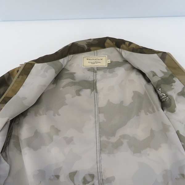 実際に弊社で買取させて頂いたMAISON KITSUNE/メゾンキツネ  迷彩/カモフラ ブルゾン EM02216WQ4004/Sの画像 6枚目