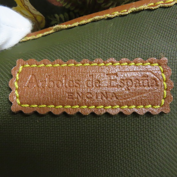 実際に弊社で買取させて頂いたLOEWE/ロエベ ヴィンテージ 内総柄 アナグラム キャンバス×レザー ショルダーバッグの画像 4枚目