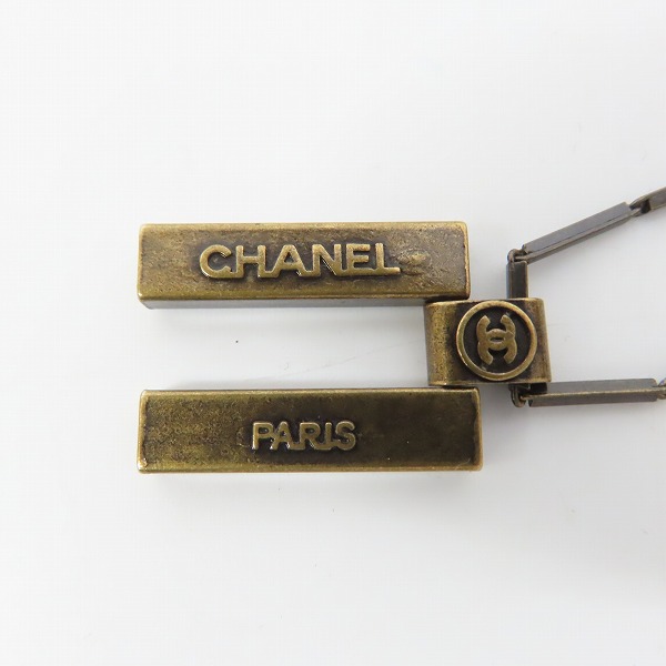 実際に弊社で買取させて頂いたCHANEL/シャネル ココマーク ダブルバー プレート ネックレス 1999年の画像 1枚目