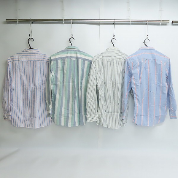 実際に弊社で買取させて頂いた【未使用】Brooks Brothers Red Fleece/ブルックスブラザーズ レッドフリース ストライプ B.D.シャツ 4点セットの画像 1枚目