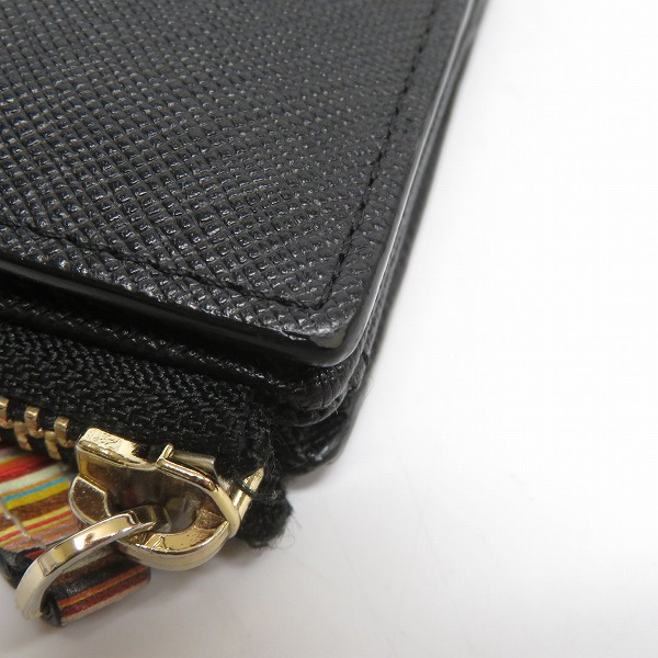 実際に弊社で買取させて頂いたPaul Smith/ポールスミス L字ファスナー レザー PSC784/二つ折りコンパクト財布/ウォレットの画像 8枚目