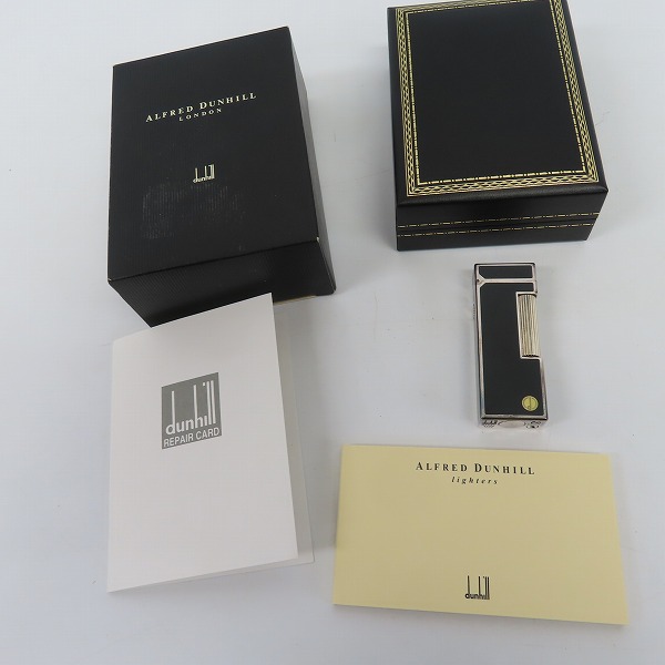実際に弊社で買取させて頂いたdunhill/ダンヒル サイドローラーガスライター シルバー×ブラック RL2301の画像 7枚目