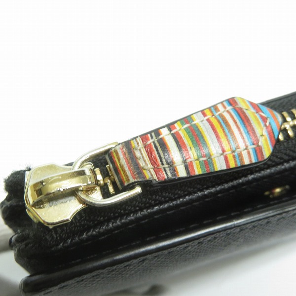 実際に弊社で買取させて頂いたPaul Smith/ポールスミス L字ファスナー レザー PSC784/二つ折りコンパクト財布/ウォレットの画像 7枚目