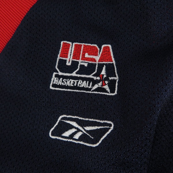 実際に弊社で買取させて頂いたReebok/リーボック バスケ アメリカ代表 ユニフォーム ＃5 ジェイソンキッド/Lの画像 5枚目