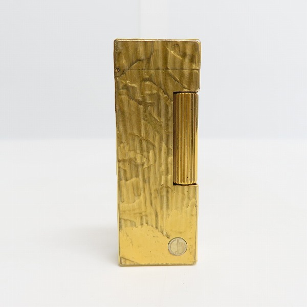 実際に弊社で買取させて頂いたdunhill/ダンヒル サイドローラーガスライター シワデザイン ゴールド