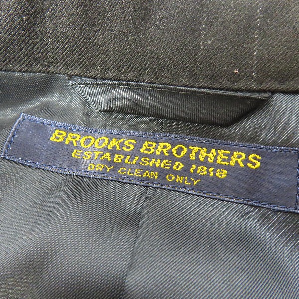 実際に弊社で買取させて頂いたBrooks Brothers/ブルックスブラザーズ スーツ/セットアップ ストライプ ブラック/AB7の画像 2枚目