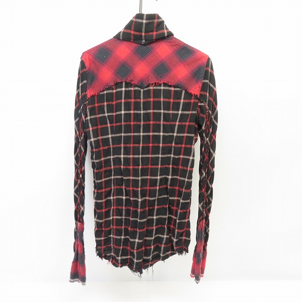 実際に弊社で買取させて頂いたLGB/ルグランブルー チェック柄 ロングシャツ SHIRT-G/M 14062 /1の画像 1枚目