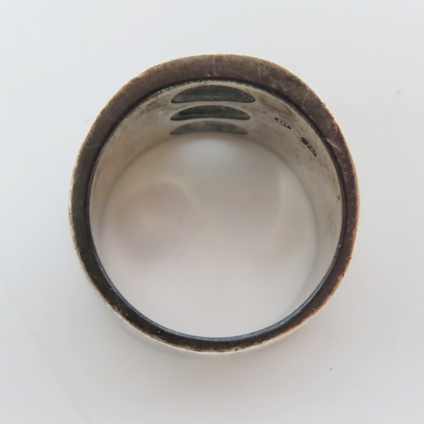 実際に弊社で買取させて頂いたDr MONROE/ドクターモンロー SV925 オーバルホールリング /29-29.5号の画像 4枚目